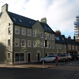 New flats on site of Baillie's shop.JPG